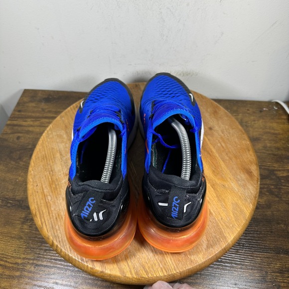 Nike Air Max 270 Blue Orange Running Shoes Sneakers Mens Size 10 AH8050-401 - Picture 2 of 8